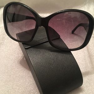 😎AUTHENTIC PRADA SUNGLASSES SPR 03M BLACK